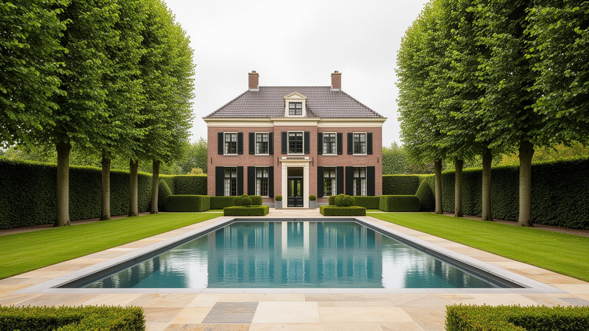 Luxe zwembad bij villa